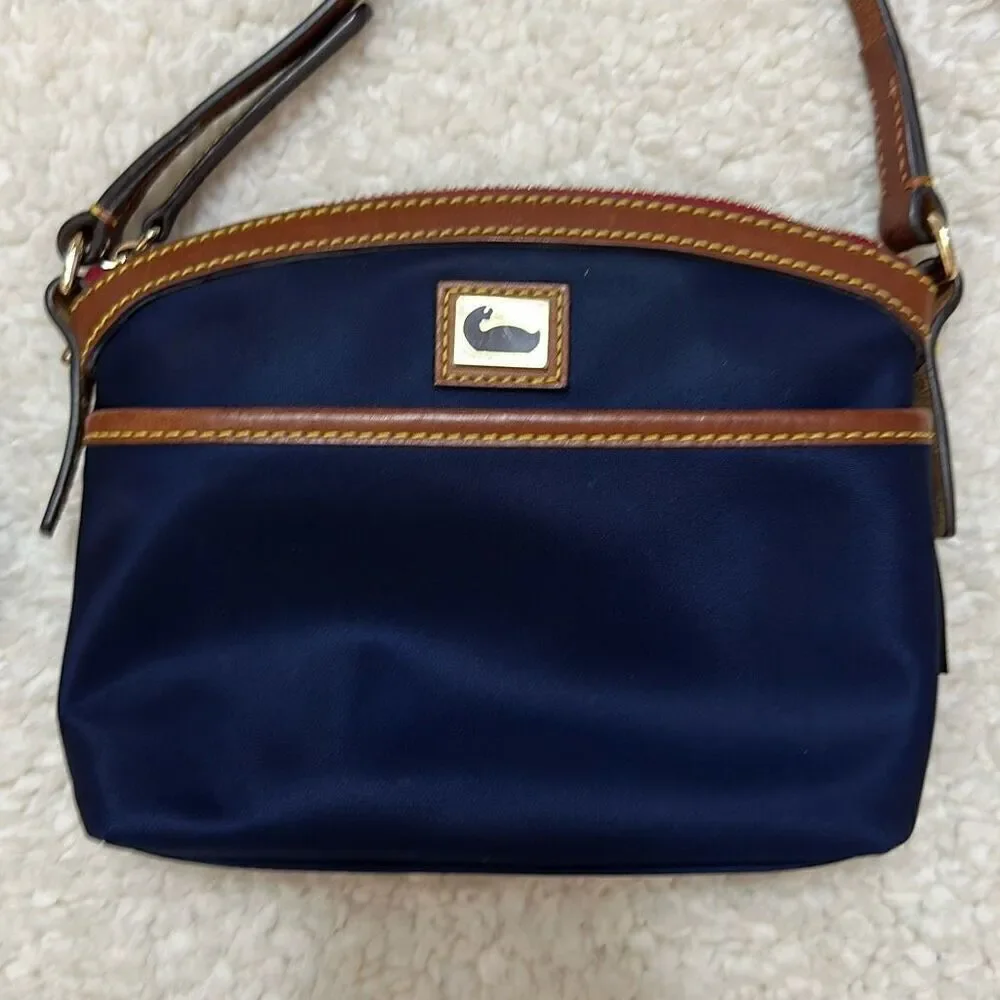 Dooney & Bourke Nylon Domed Crossbody Navy Bag